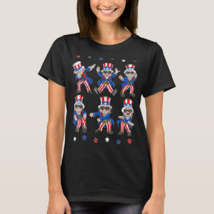 Dancing Uncle Sam 4th Of July Boys Girls Kids Dan T-Shirt