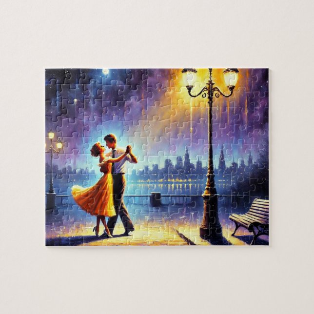 Dancing underneath a streetlamp Puzzle (Horizontal)