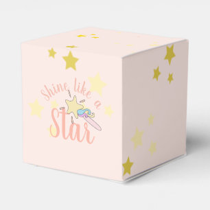 Dancing Unicorn, shine like a star custom party Favor Boxes