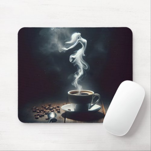 Dancing Vapor In Coffee Mouse Pad