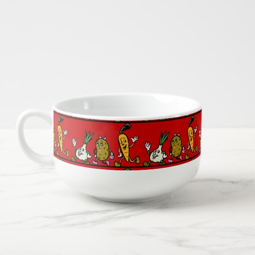 Dancing Veggies Soup Mug