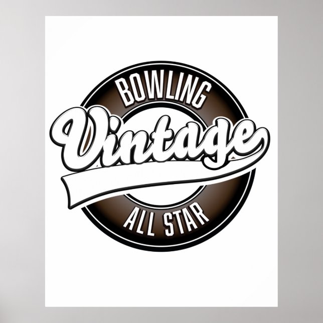 Dancing vintage all star logo poster (Front)