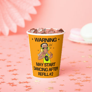 Dancing Warning Cup Sleeves | Party Humor Drink Ja