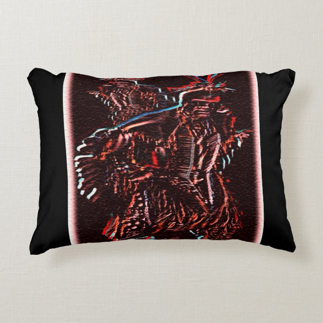 "Dancing Warriors" Accent Pillow (Front)