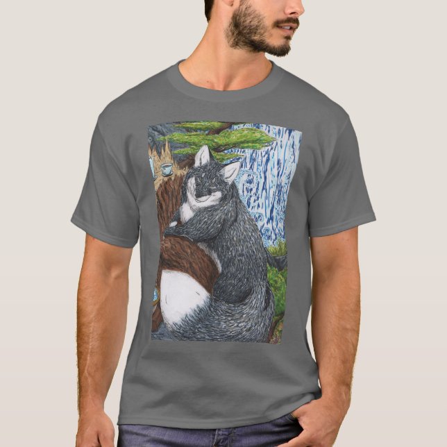 Dancing Water and Fox T-Shirt (Front)