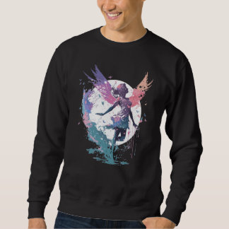 Dancing Watercolor Fairy Girls Dancer Ballet Butte Sweatshirt