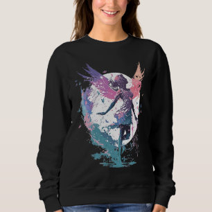 Dancing Watercolor Fairy Girls Dancer Ballet Butte Sweatshirt