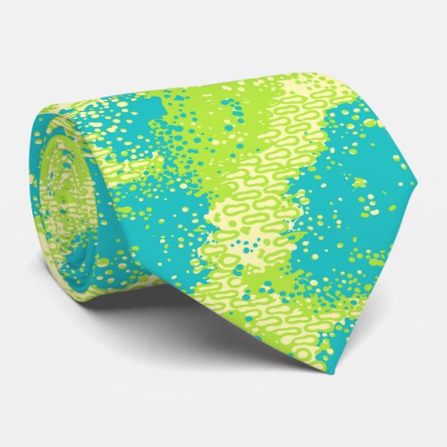 Dancing Waters Retro Abstract Two_sided Tie