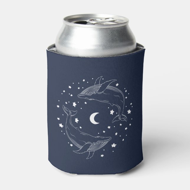 Dancing Whales Can Cooler (Can Front)