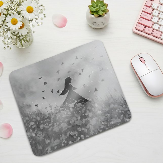 Dancing with birds mouse pad (Creator Uploaded)