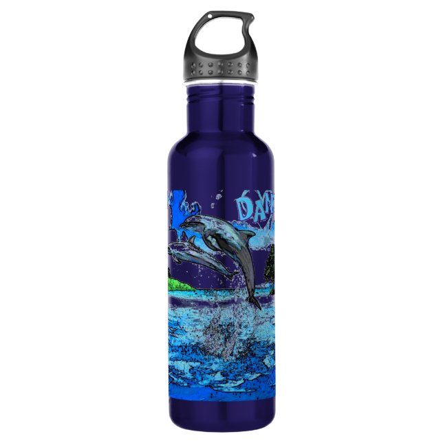 Dancing with Dolphins Water Bottle (Front)