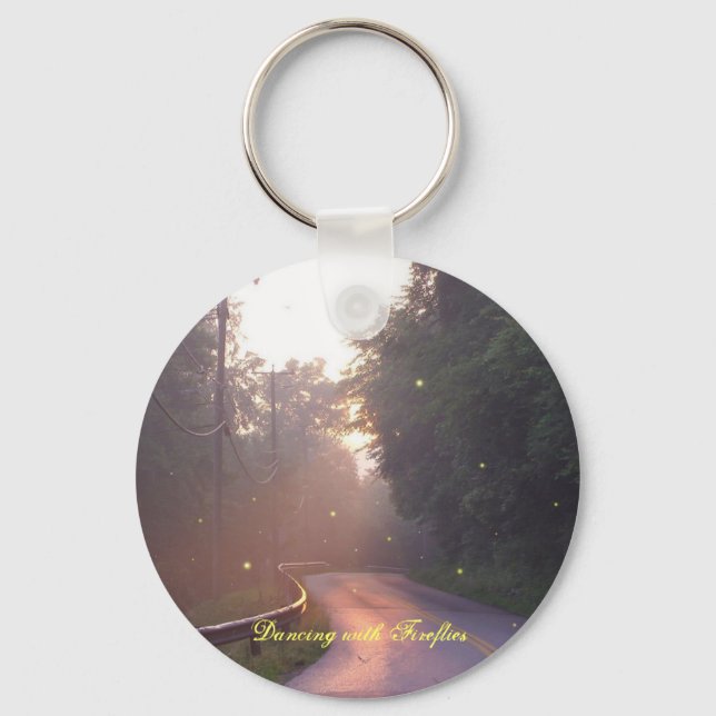 Dancing with Fireflies Keychain (Front)
