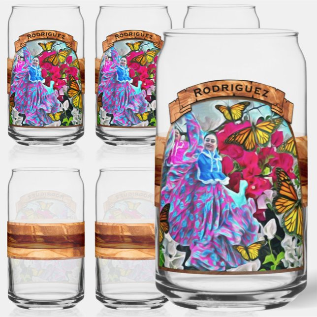 Dancing with Flowers & Butterflies PV01 Can Glass (Creator Uploaded)