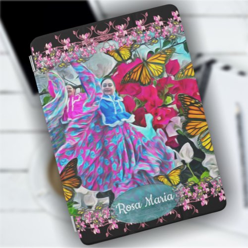 Dancing with Flowers  Butterflies PV01 iPad Air Cover