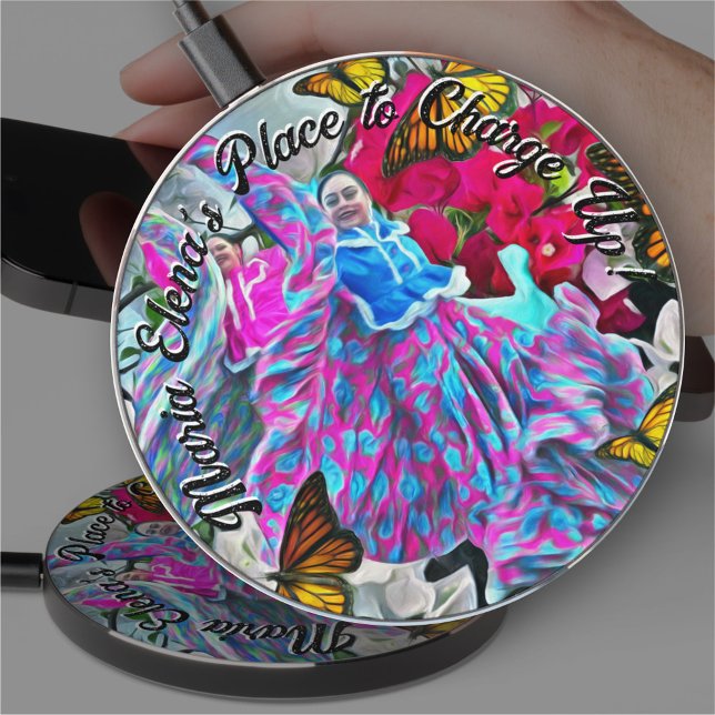 Dancing with Flowers & Butterflies PV01 Wireless Charger (Creator Uploaded)