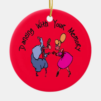 Dancing With Memories Ceramic Ornament