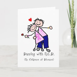 Dancing with N.E.D. - Breast Cancer Pink Ribbon Card