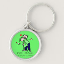 Dancing with N.E.D. - Kidney Cancer Keychain