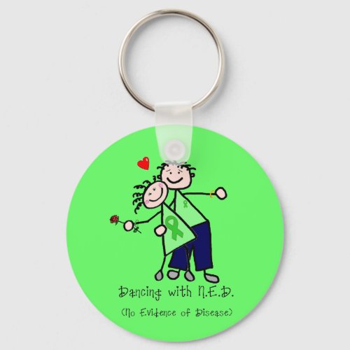Dancing with NED _ Kidney Cancer Keychain