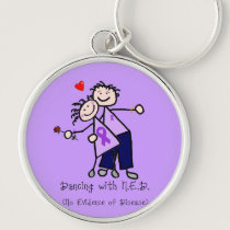 Dancing with N.E.D. - Violet Ribbon Keychain