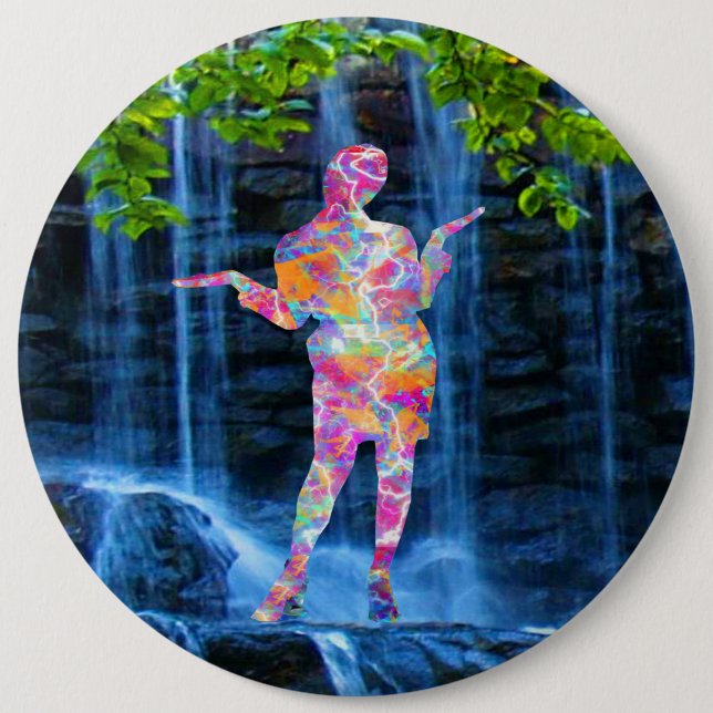 Dancing with Nature Button (Front)