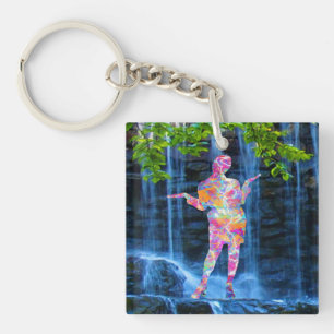 Dancing with Nature Keychain