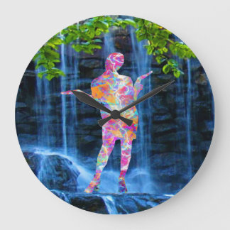 Dancing with Nature Large Clock