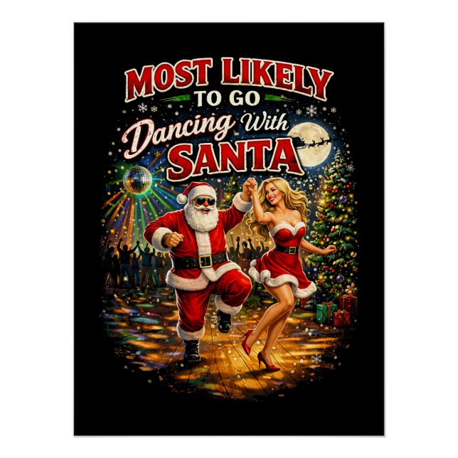 Dancing with Santa Poster (Front)
