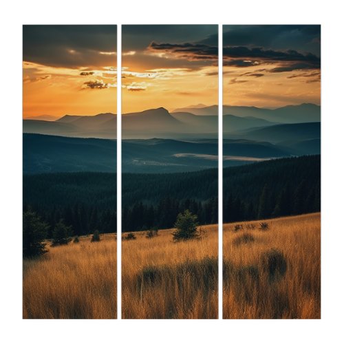 Dancing with the Dusk _ Montana Sunset Triptych