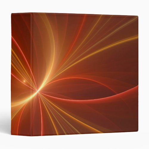Dancing With The Light Modern Abstract Fractal Art 3 Ring Binder