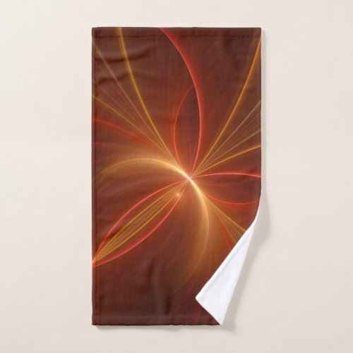 Dancing With The Light Modern Abstract Fractal Art Hand Towel