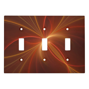 Dancing With The Light Modern Abstract Fractal Art Switch Cover