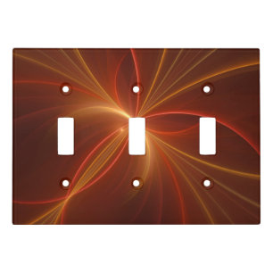 Dancing With The Light Modern Abstract Fractal Art Switch Cover