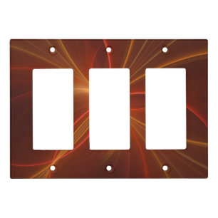 Dancing With The Light Modern Abstract Fractal Art Switch Cover