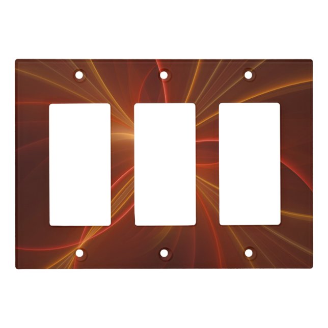 Dancing With The Light Modern Abstract Fractal Art Switch Cover (Front)