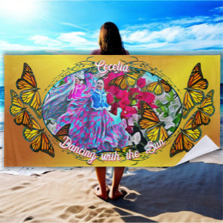 Dancing with the Sun PV01 Beach Towel