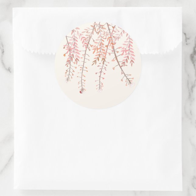 Dancing with the whisper of wind Wedding Sticker (Bag)