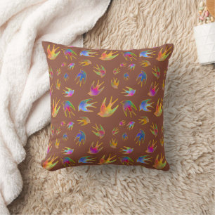 Dancing with the Wind Earth Throw Pillow