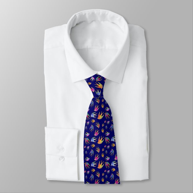 Dancing with the Wind Midnight Neck Tie (Tied)