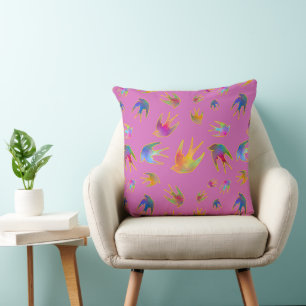 Dancing with the Wind on a Hazy Summer Horizon Throw Pillow