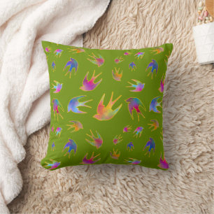 Dancing with the Wind Springtime.jpg Throw Pillow