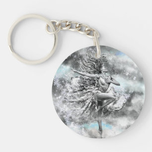 Dancing Woman Keychain