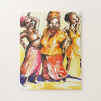 Dancing women jigsaw puzzle