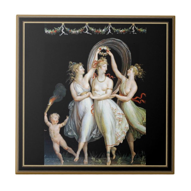 Dancing Women Tile (Front)