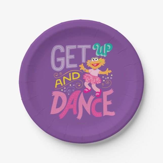 Dancing Zoe Paper Plates (Front)