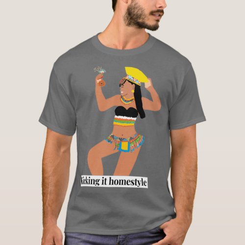Dancing Zulu Girl  T_Shirt