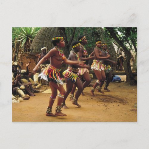 Dancing Zulu Style _ South Africa Postcard