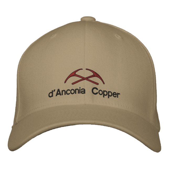 d'Anconia Copper Embroidered Baseball Hat (Front)