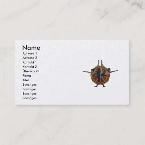 Dandayamana Dhanurasana 2010 as business card