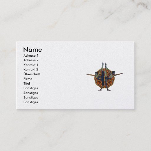 Customizable Dandayamana Dhanurasana 2010 as business card